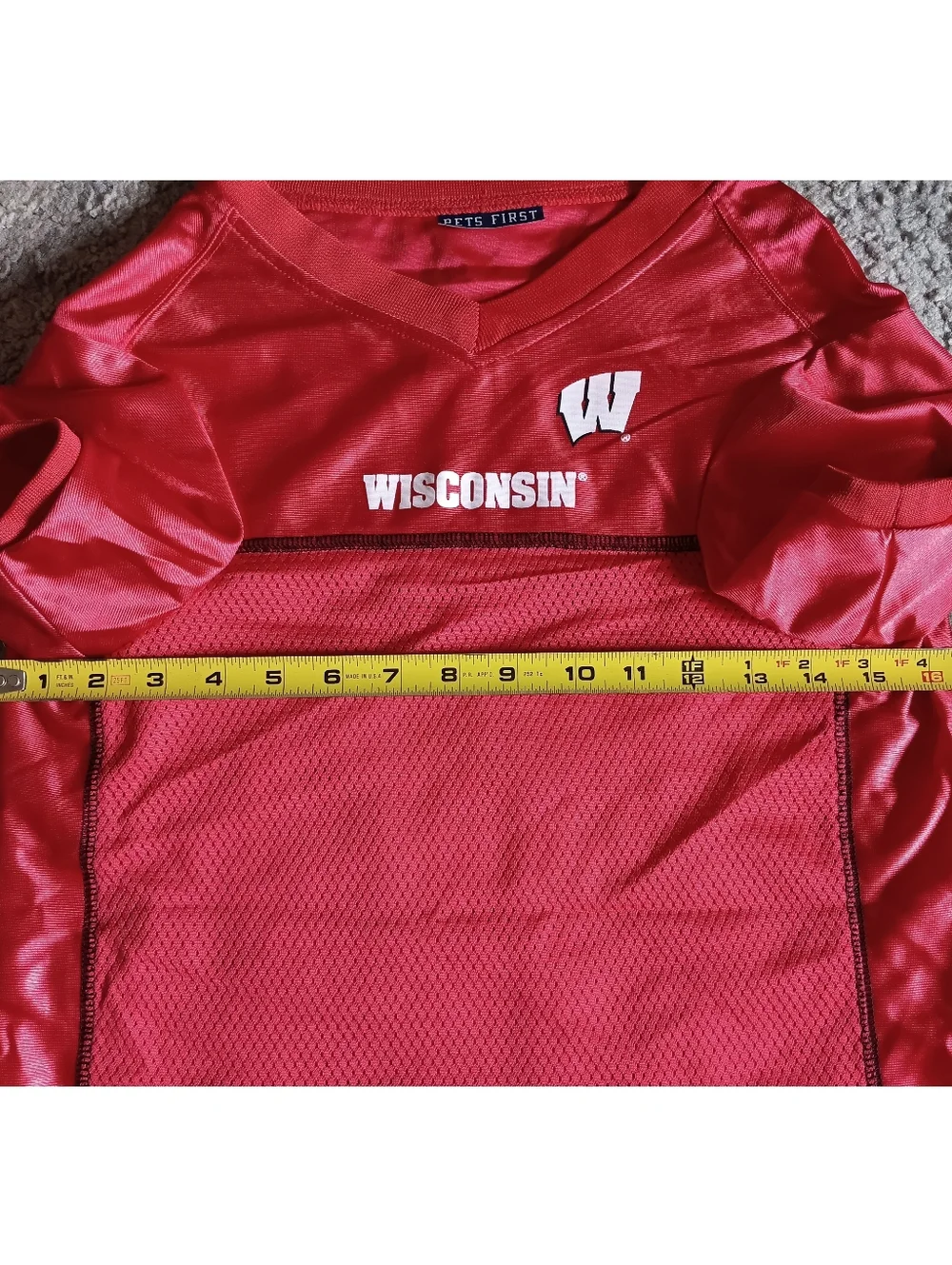❤️ Wisconsin Badgers Pets First Jersey Dog Sports Football Red XXL 2XL XX-Large